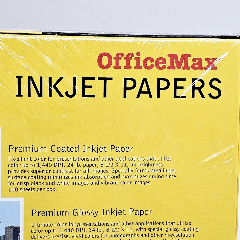 Officemax Premium Glossy Inkjet Photo Paper 75 Sheets 8.5x11" 9 Mil Professional - Picture 6 of 12